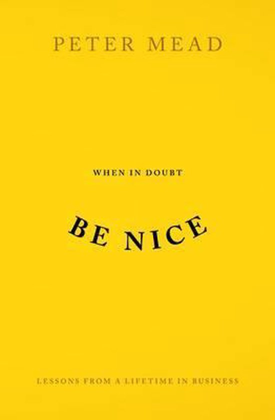 When in Doubt be Nice - cover
