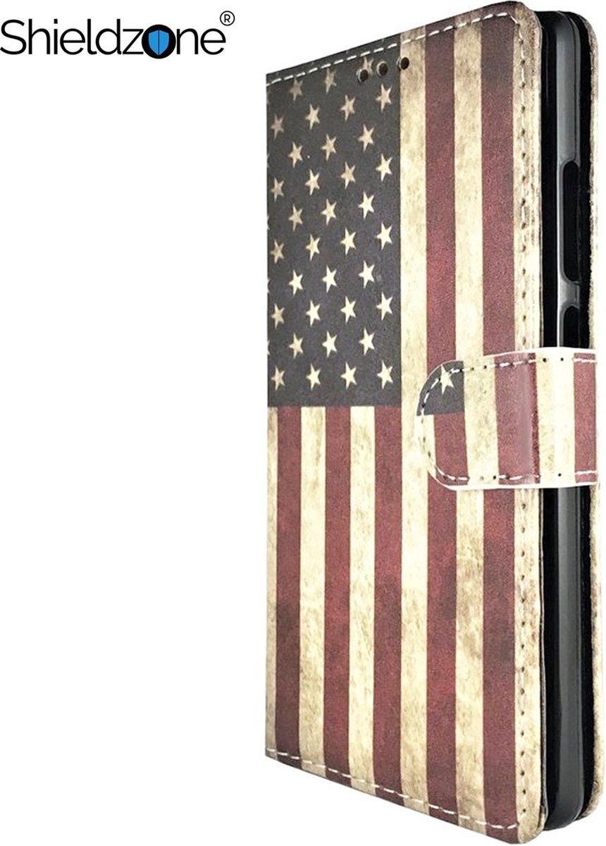 Motorola Moto G6 Play Hoesje Amerikaanse Vlag USA