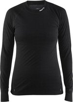 Craft nordic wool crew neck w - Sportshirt - Dames - Black - M