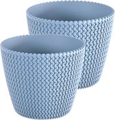Bloempot Buiten Binnen Rond Splofy 22cm TURQUOISE PASTEL Prosperplast