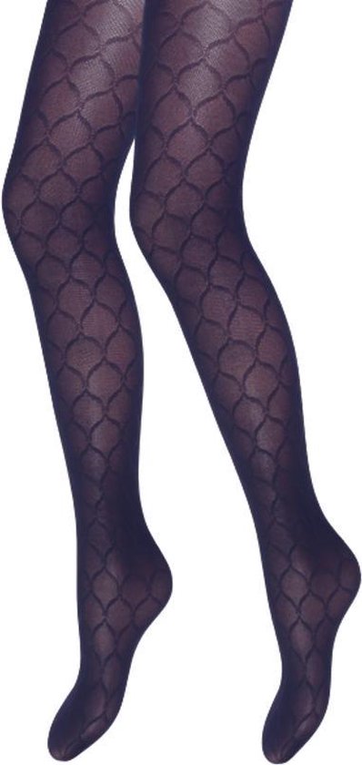 Collant - Argyle - Bleu marine - Motif à carreaux - Taille S / M