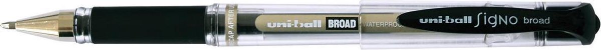 24x Uniball roller Signo Broad, 0,65mm, zwart