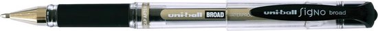 24x Uniball roller Signo Broad, 0,65mm, zwart