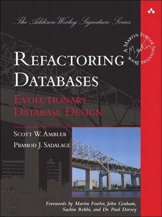 Addison-Wesley Signature Series (Fowler) - Refactoring Datab ... - cover