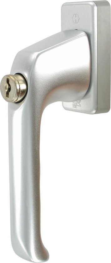 HOPPE veilige afsluitbare draai-/kiep raamsluiting met sleutel SKG** |  aluminium | bol.com