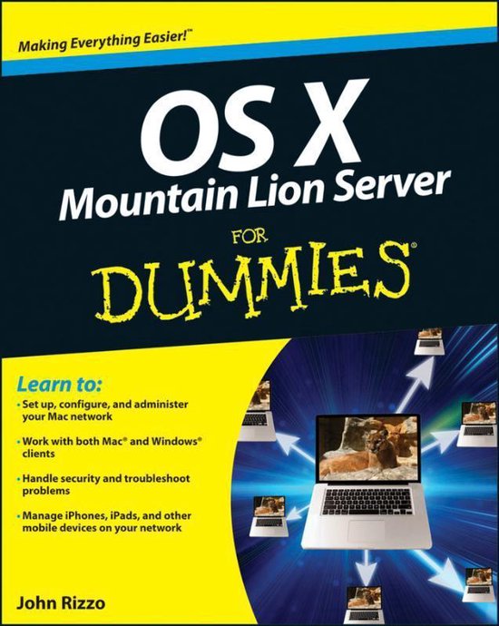 Os X Mountain Lion Server For Dummies - cover