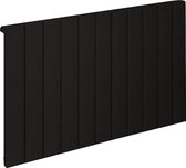Eastbrook Rosano Design radiator horizontaal aluminium mat zwart 60x104cm 1221 watt