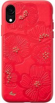 LAUT - iPhone Xr Hoesje - Back Case Flora Rood