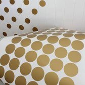 54 Stuks Ronde Gouden Muurstickers - Muurversiering - Decoratie - Wanddecoratie - Goud