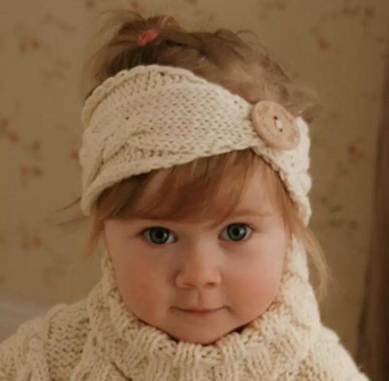 Baby haarband gebreid Roze one size t/m mt 92 | bol.com