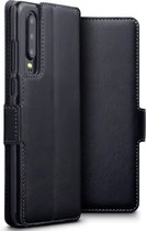 Huawei P30 hoesje - CaseBoutique - Zwart - Leer