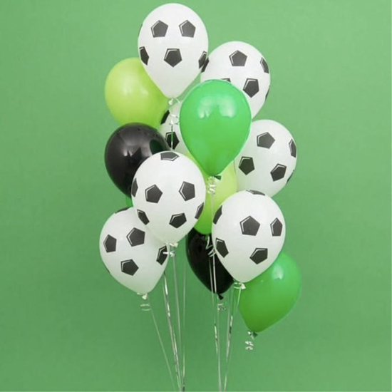Ballonnenset Voetbal 13 stuks | Voetbalwedstrijd ballonnen| WK decoratie| EK decoratie| Themafeest voetbal | Party ballonnen | Kinderverjaardag | Kinderfeestje