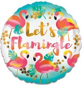 Ballon Folie Standaard Flamingo 43 CM