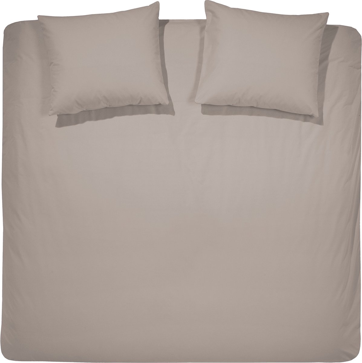 Cinderella Morning 2-persoons dekbedovertrekset 200x200cm flanel taupe + 2 kussenslopen 60x70
