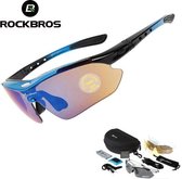 Rockbros Polariserende Fietsbril - Complete Sportbril Set - Blauw