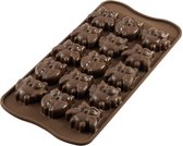Silikomart Chocolade Mal Gufi Owls
