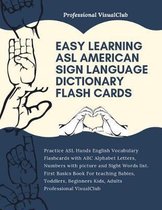 Easy Learning ASL American Sign Language Dictionary Flash Cards