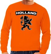 Oranje Holland zwarte leeuw sweater volwassenen XL