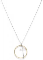 Amen Cross Necklace Goud