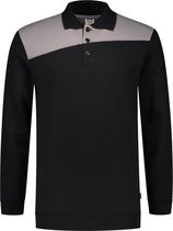 Tricorp Polo Sweater Bicolor Naden  302004 Zwart / Grijs - Maat S