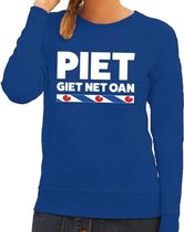 Blauwe trui / sweater Friesland Piet Giet Net Oan dames L