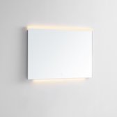 Luxe - Badkamerspiegel -  100 cm - met Boven & Onder verlichting  - Spiegel LED - Touch - Dimbaar - Verlichting 3 Standen