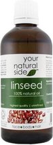 Your Natural Side Lineseed Organic Oil, Unrefined 100ml. Cap