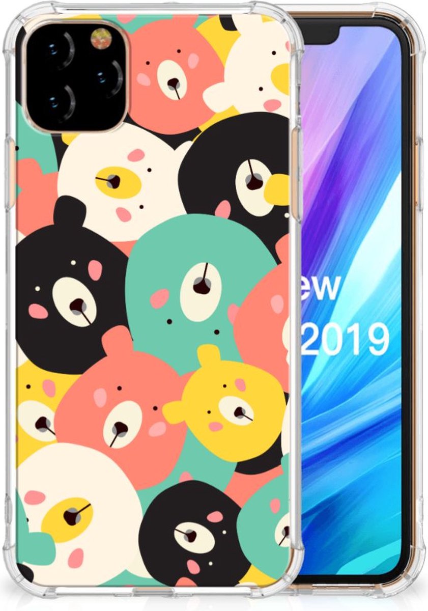 Apple iPhone 11 Pro Max Stevig Bumper Hoesje Bears