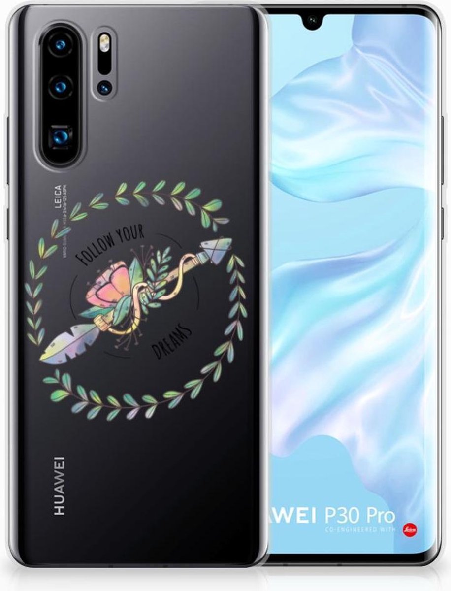 Huawei P30 Pro Telefoonhoesje met Naam Boho Dreams