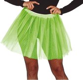 Halloween - Petticoat/tutu rokje lime groen 40 cm voor dames - Tule onderrokjes limegroen S-M-L