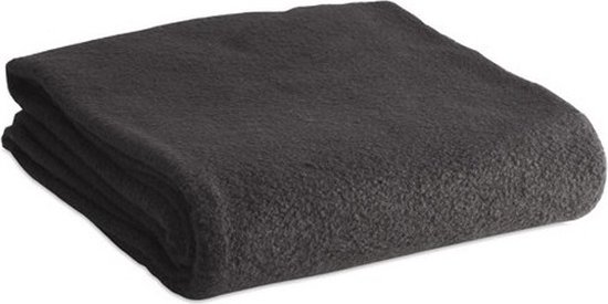2x Fleece dekens/plaids zwart 120 x 150 cm - Woondekens | bol.com