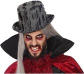 Horror hoed zwart met met spinnenrag voor heren - Halloween/verkleed hoeden