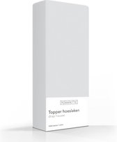 Luxe refroidissement Topper Hoeslaken - Argent - 180x200 cm - Katoen - Romanette