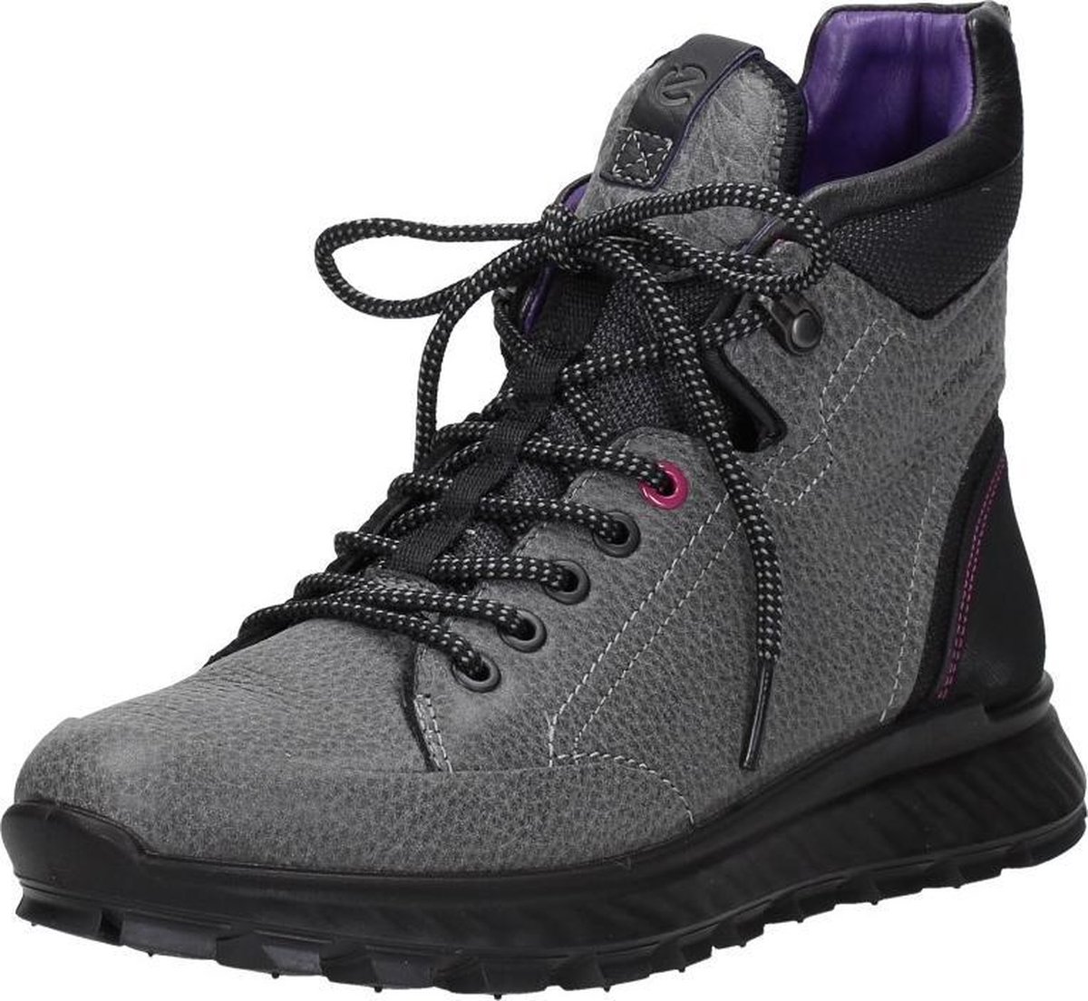 ECCO Exostrike dames veterboot - Grijs - Maat 38 | bol.com