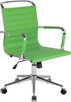 CLP Barton Bureaustoel - Ergonomisch - Met armleuningen - Kunstleer - groen Kunstleer