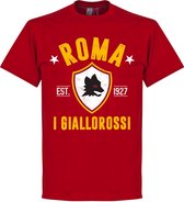 AS Roma Established T-Shirt - Rood  - XXL