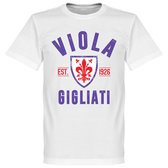 Fiorentina Established T-Shirt - Wit - XXL