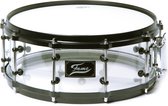 Fame Acryl Snare 14"x5,5", # Clear, zwart HW - Snare drum