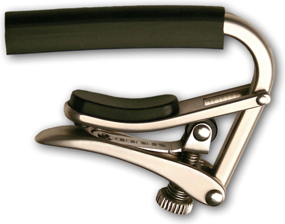 Shubb C1N Brushed Nickel Standard capo voor elektrische en westerngitaar