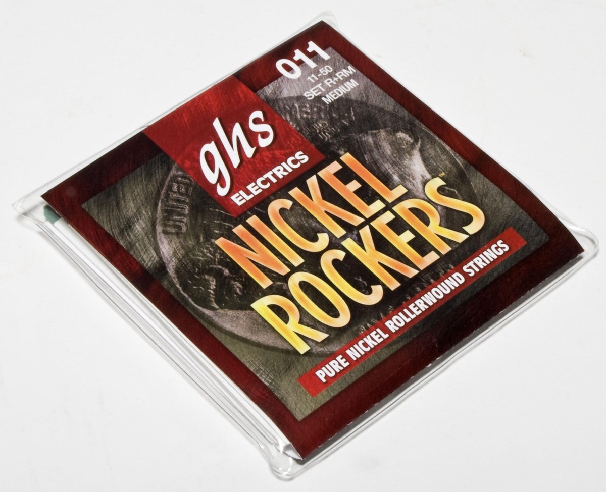 E-Git.snaren,11-50,nikkel Rockers Rollerwound