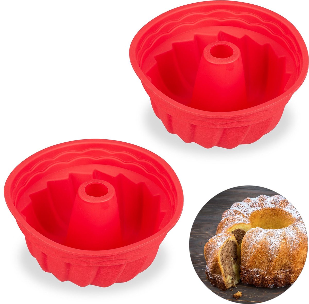 Lovesmile Siliconen vorm, tulband mini, 20 stuks, kleine siliconen vorm, siliconen vorm, mini-tulbandvormen, siliconen, herbruikbaar, geschikt voor muffinvormpjes, cake (4 kleuren