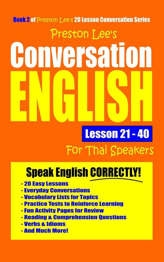 Preston Lee's Conversation English For Thai Speakers Lesson  ... - cover