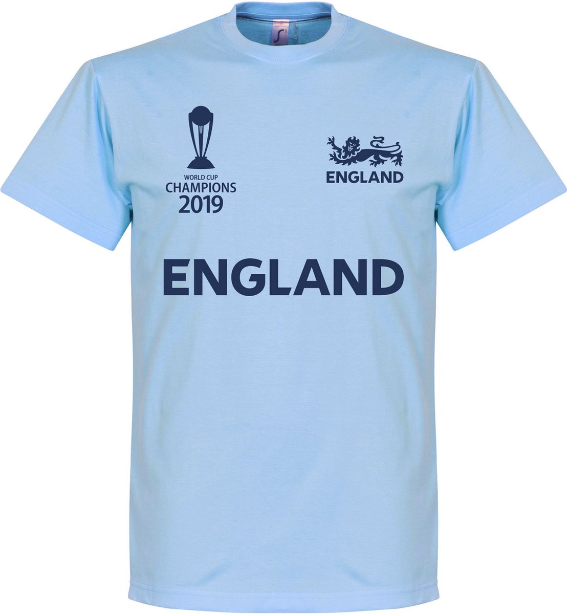 Engeland Cricket WK 2019 Winnaars T-shirt - Lichtblauw - Kinderen - 152