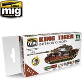 AMMO MIG 7165 King Tiger Interior Colors (Takom Edit. Vol.1) - Acryl Set Verf set