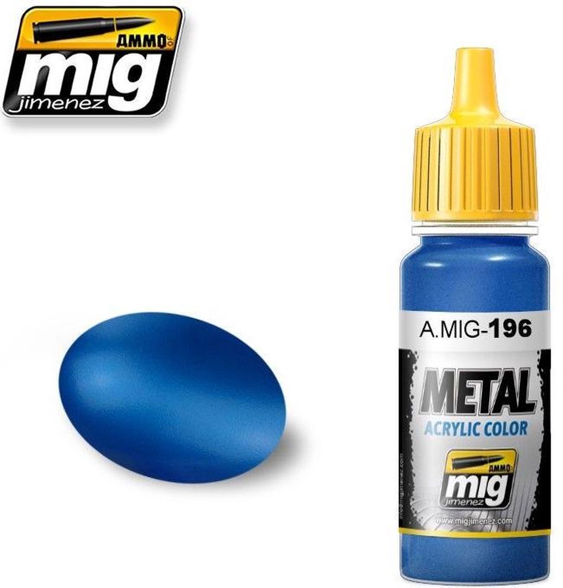 AMMO MIG 0196 Warhead Blue - Metallic - Acryl Verf flesje