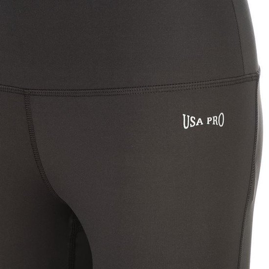USA PRO - Naadloze fitness Legging - Sportbroek - Maat XS - Vrouwen - Donker grijs van USA PRO — afbeelding 5