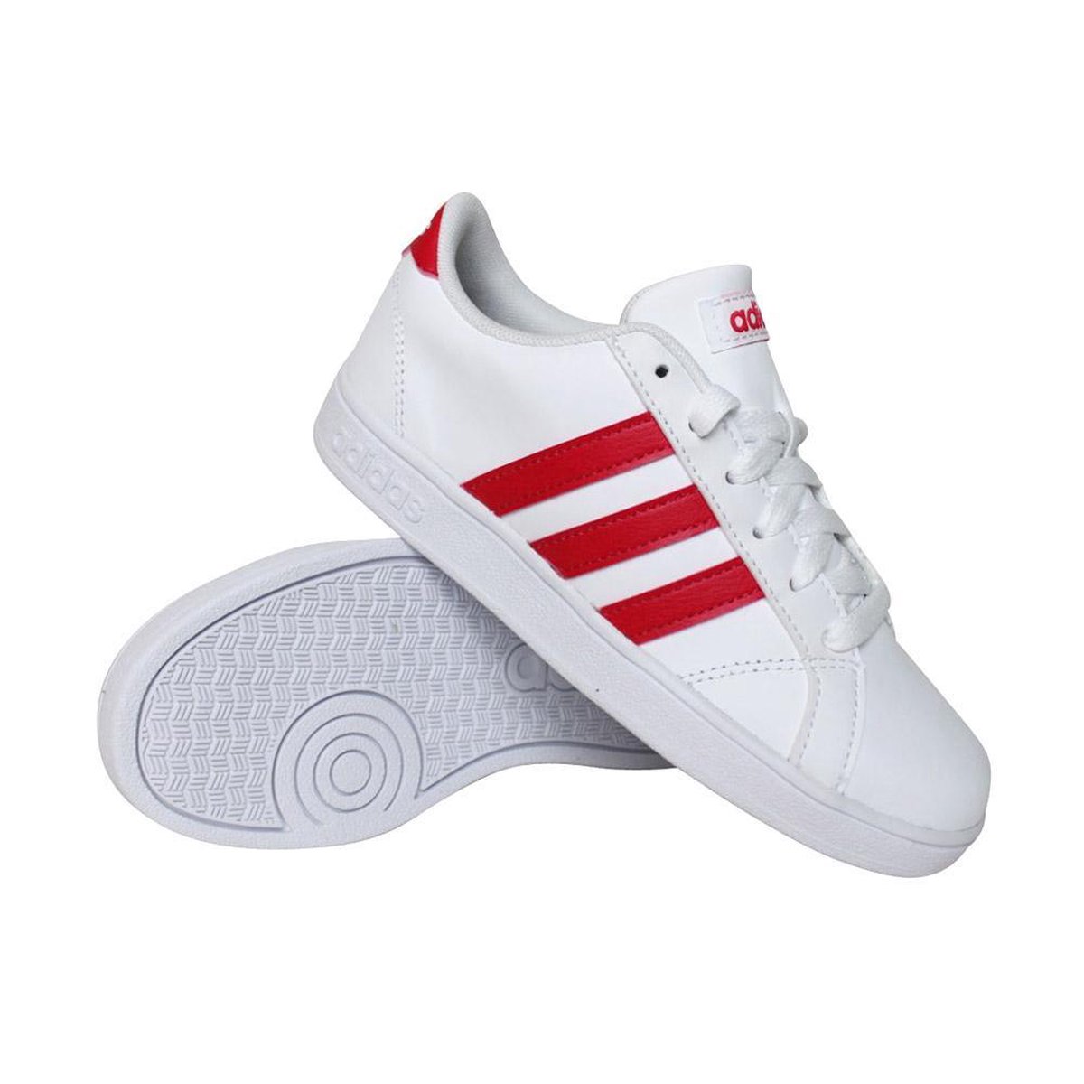 adidas Baseline sneakers meisjes wit/rood | bol.com