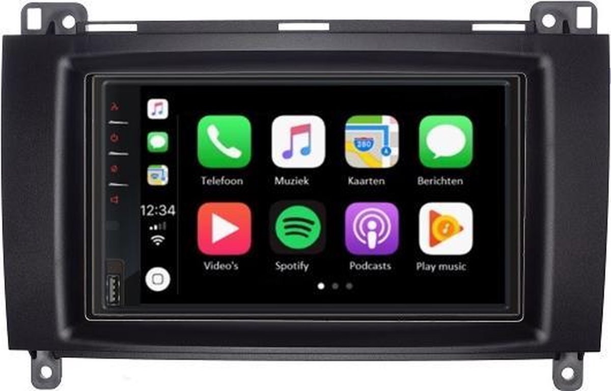 DAB+ Volkswagen Crafter Carplay en Android auto navigatie