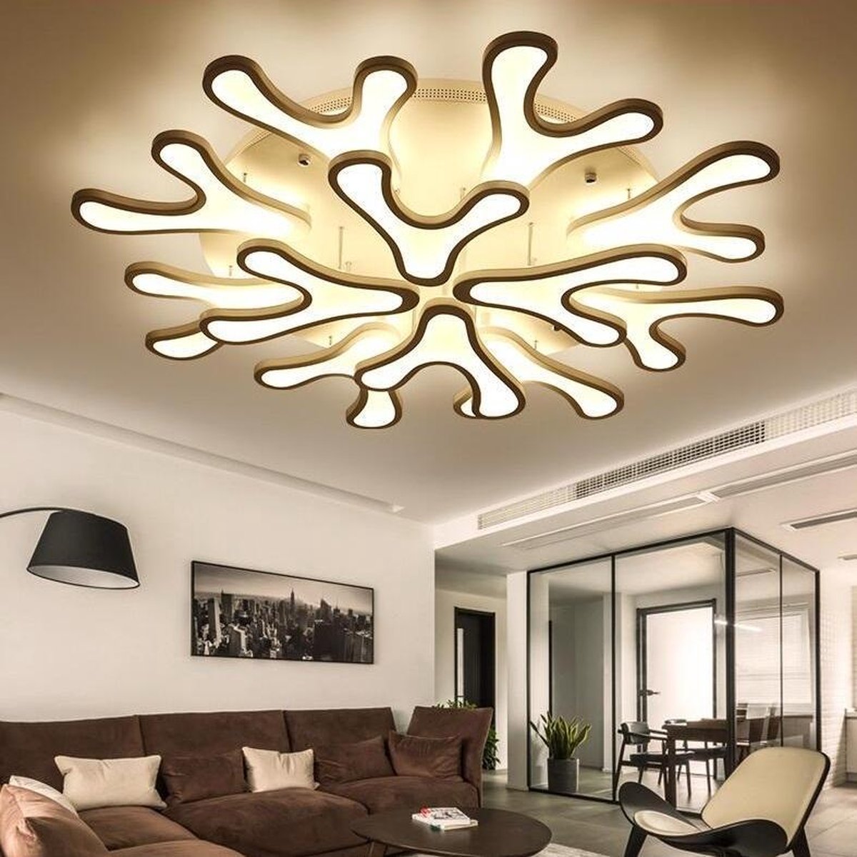 Eenvoudige LED plafondlamp creatieve sfeer hotel plafondlamp woonkamer... | bol.com