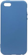 ADEL Verfijnd Siliconen Back Cover Softcase Hoesje Geschikt voor iPhone 5/5S/SE - Blauw